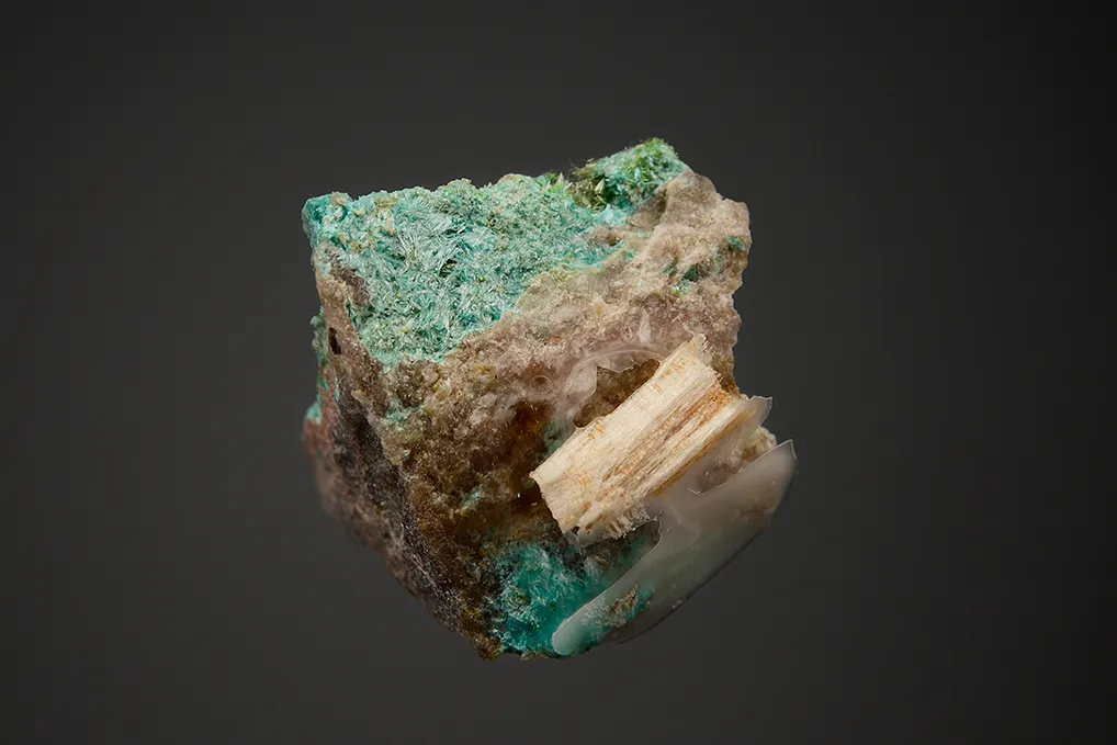 Olivenite on Ajoite - image 3