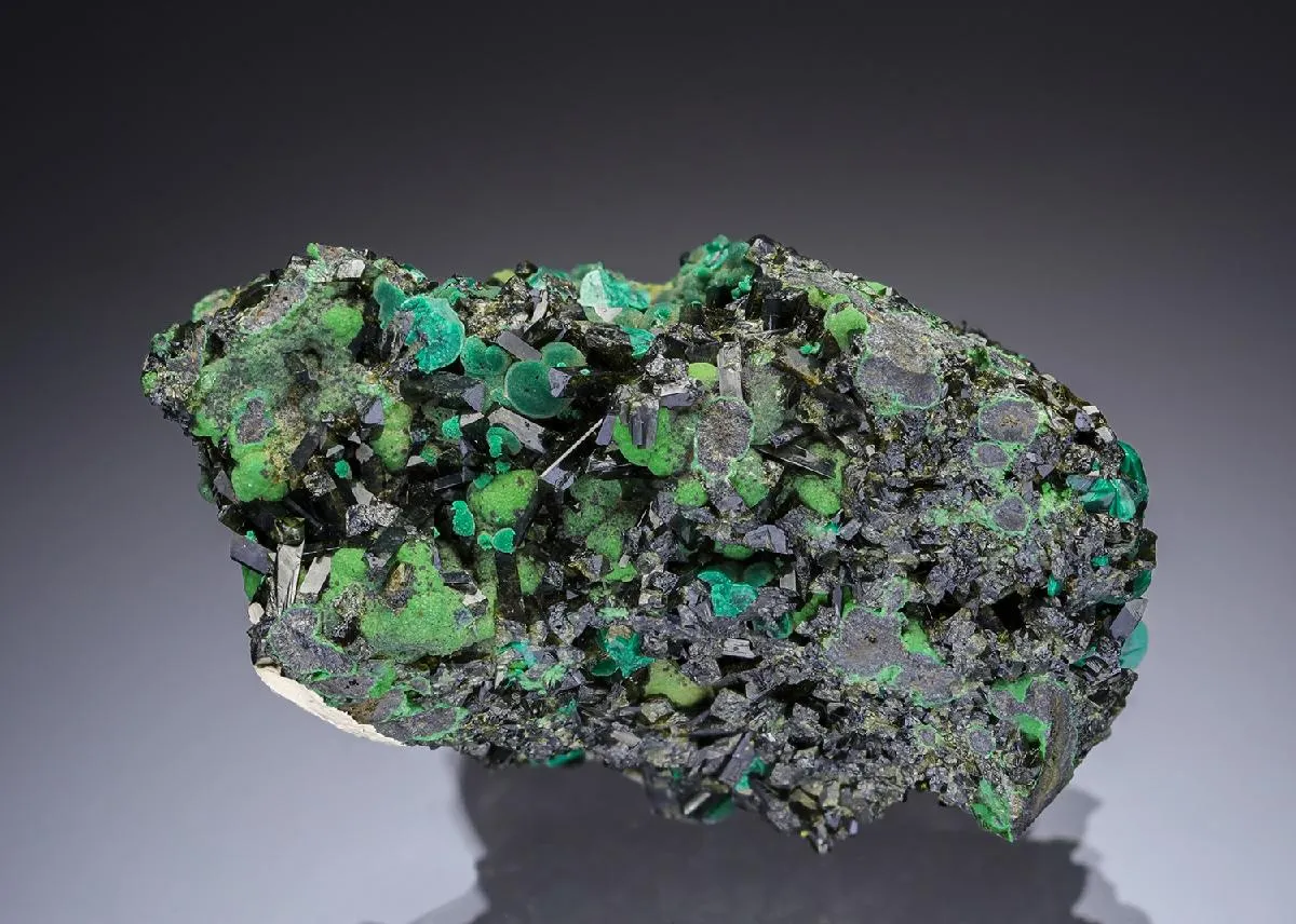 Olivenite with Malachite and Bayldonite - image 1