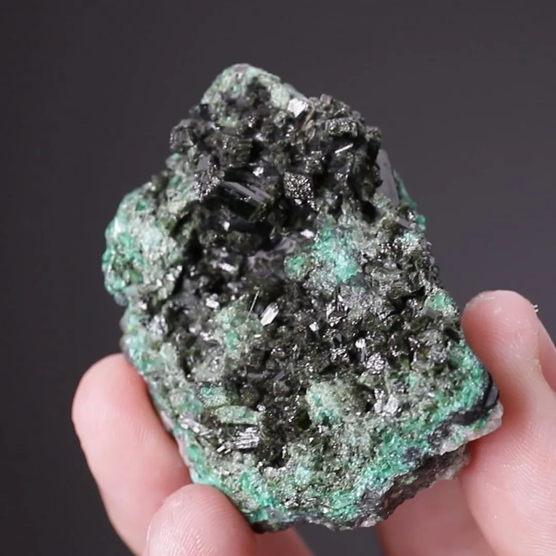 Olivenite with Zincolivenite - image 2