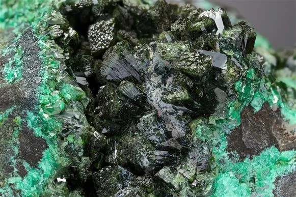 Olivenite with Zincolivenite - image 1