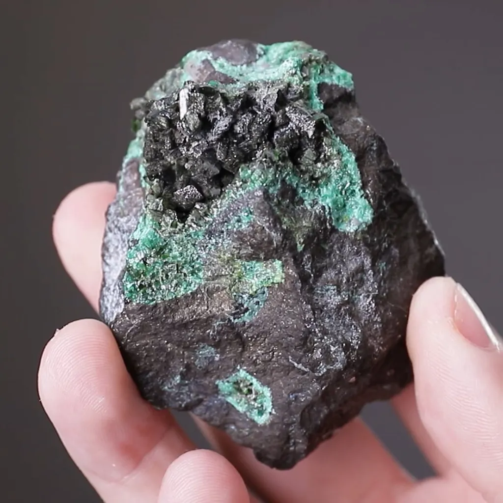 Olivenite with Zincolivenite - image 2