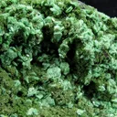 Olivenite (Zn-Rich) and Mottramite on Cuprite - image 1