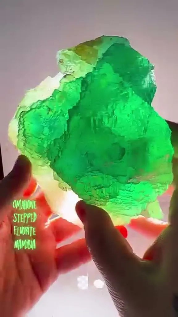 Omehane Stepped Fluorite from Namibia image
