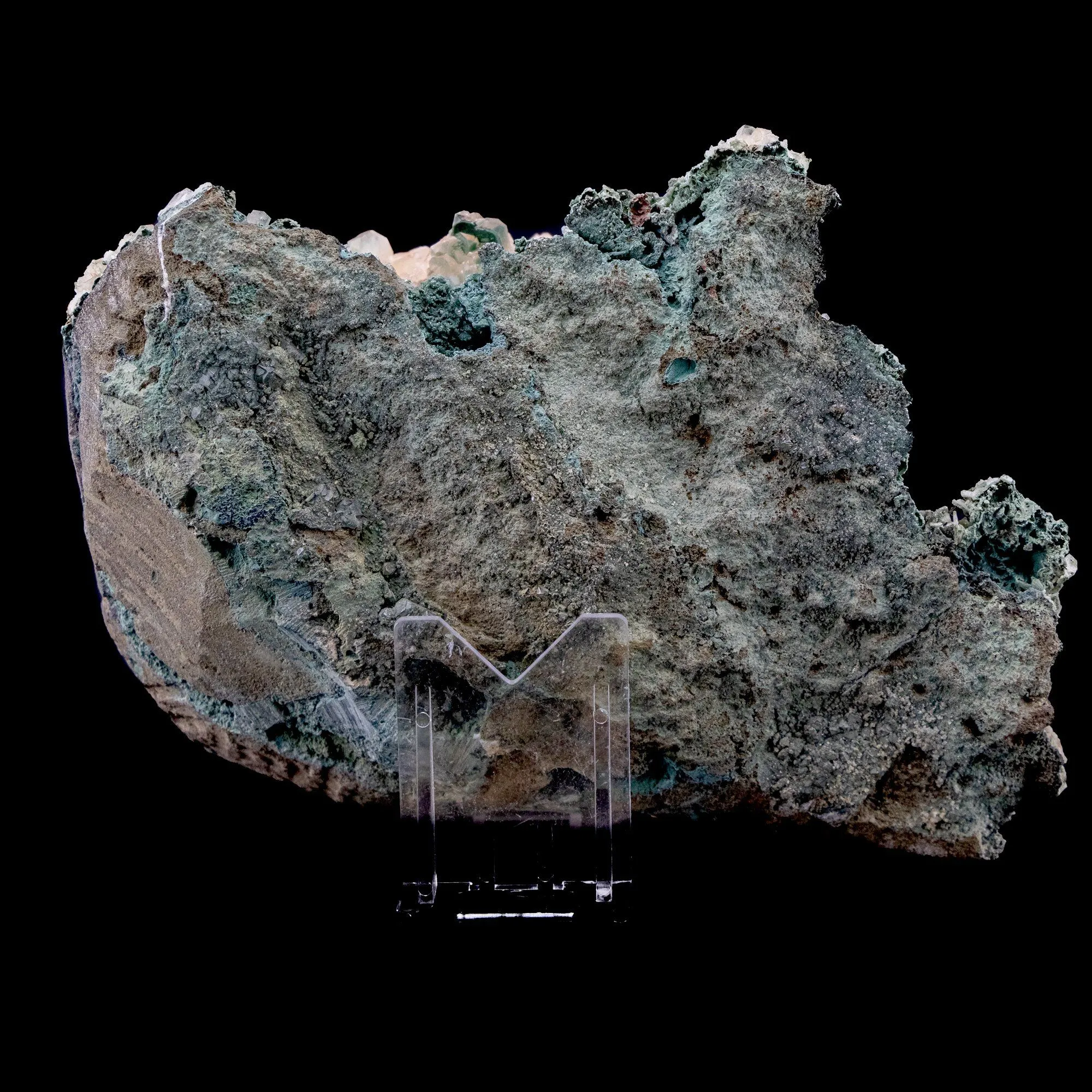 One time find of bright orange crystals with Unusual growth of Green Marshy Apophyllite  - - image 4