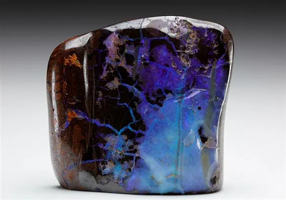 Opal Var. BOULDER Opal in IRONSTONE image