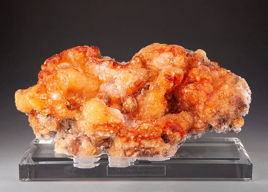 Opal var. HYALITE on Chalcedony image