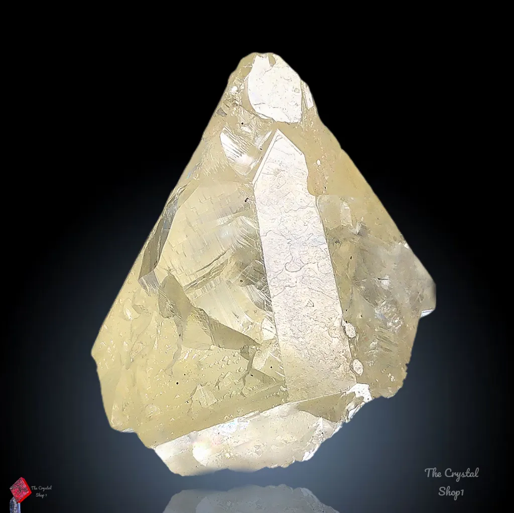 Optical Yellow Calcite with Rare Face - image 1