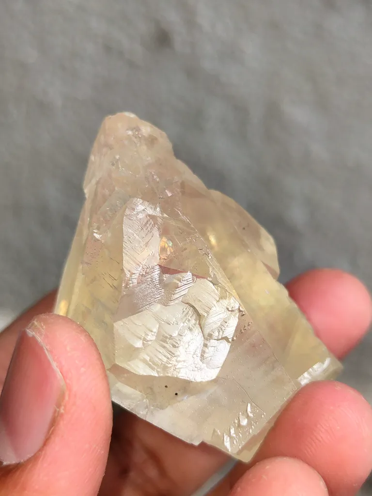 Optical Yellow Calcite with Rare Face - image 6