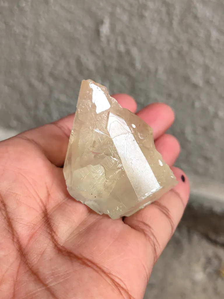 Optical Yellow Calcite with Rare Face - image 9