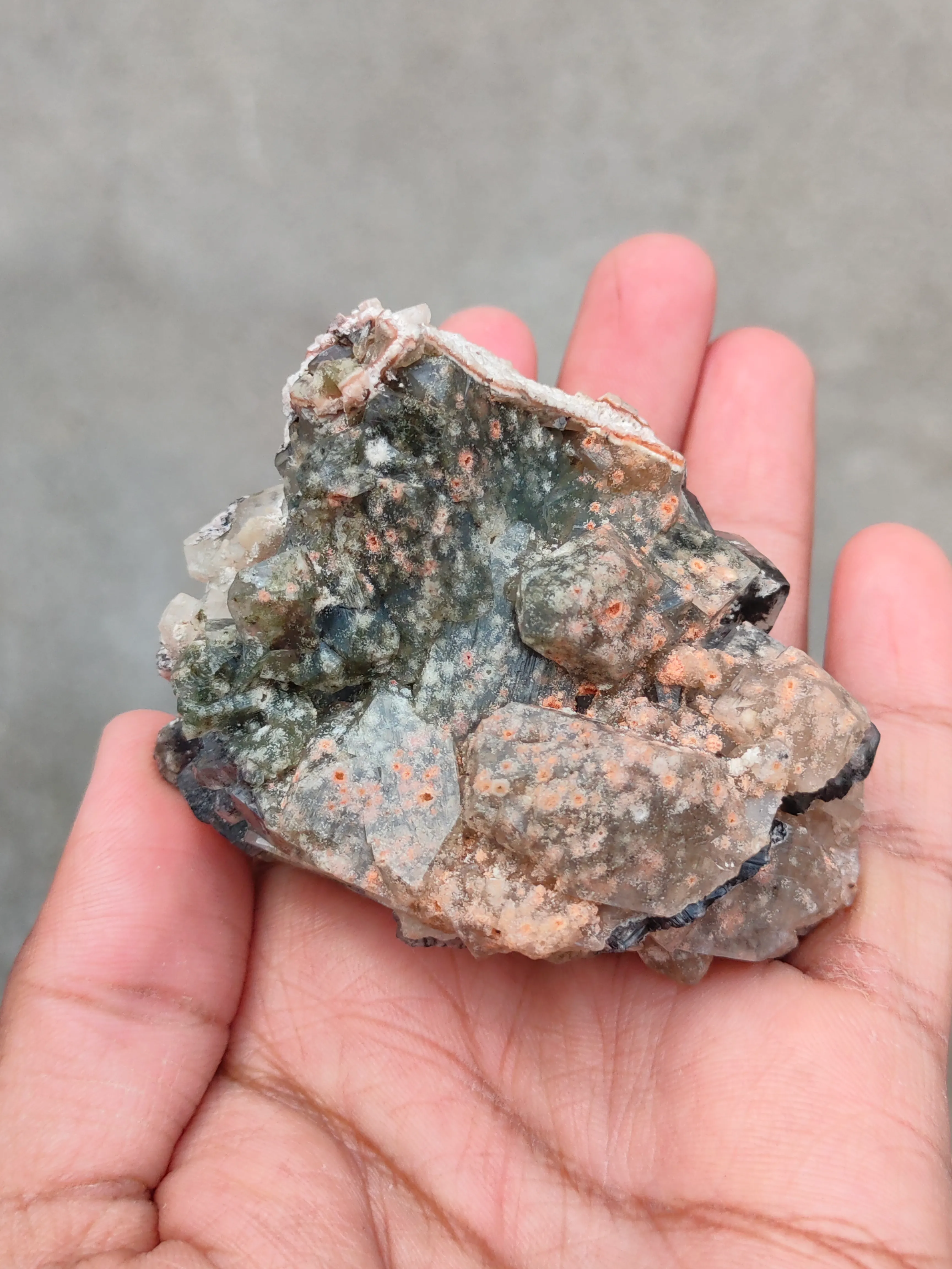 Orange and Green Apophyllite - image 6