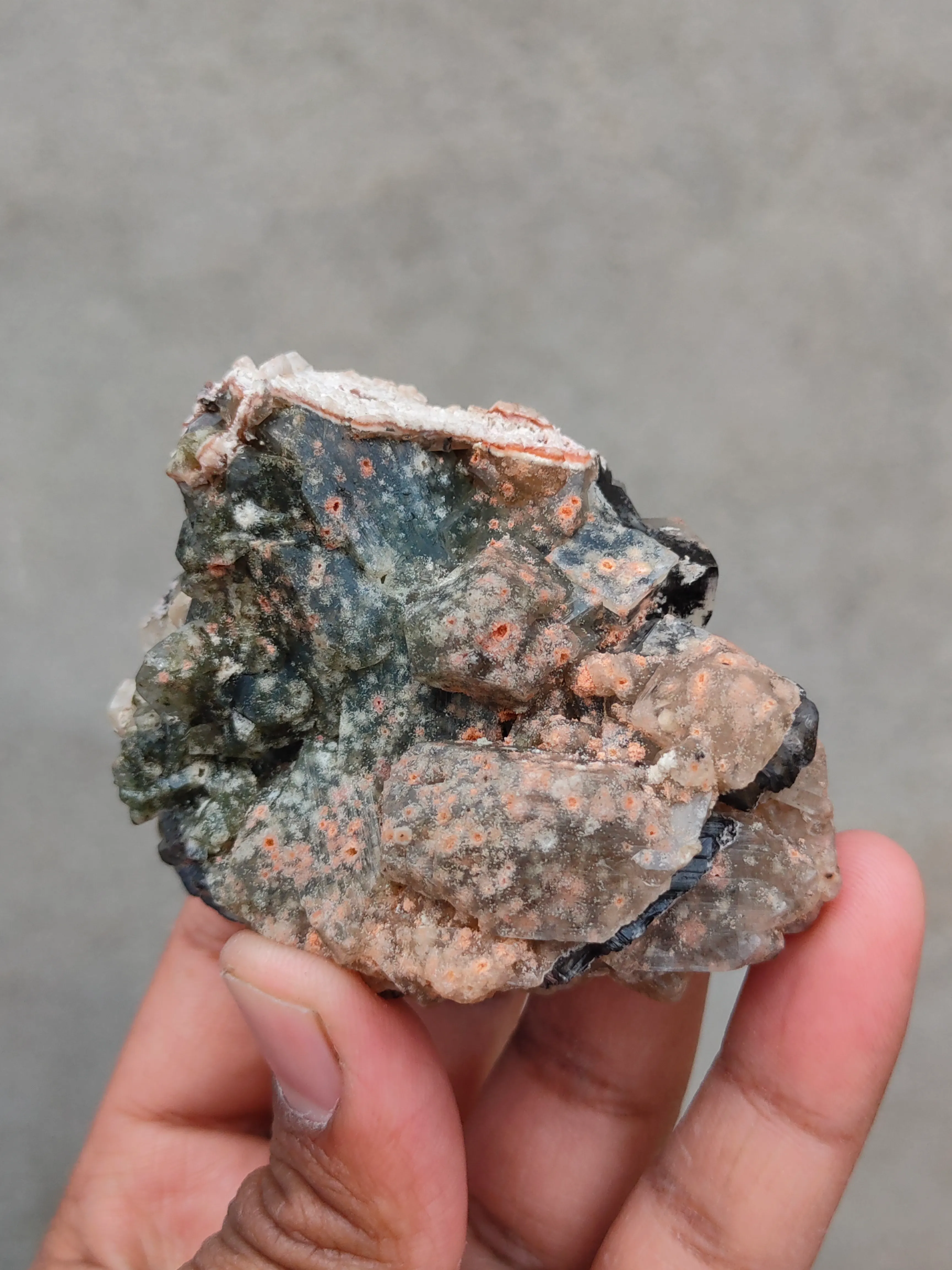 Orange and Green Apophyllite - image 7