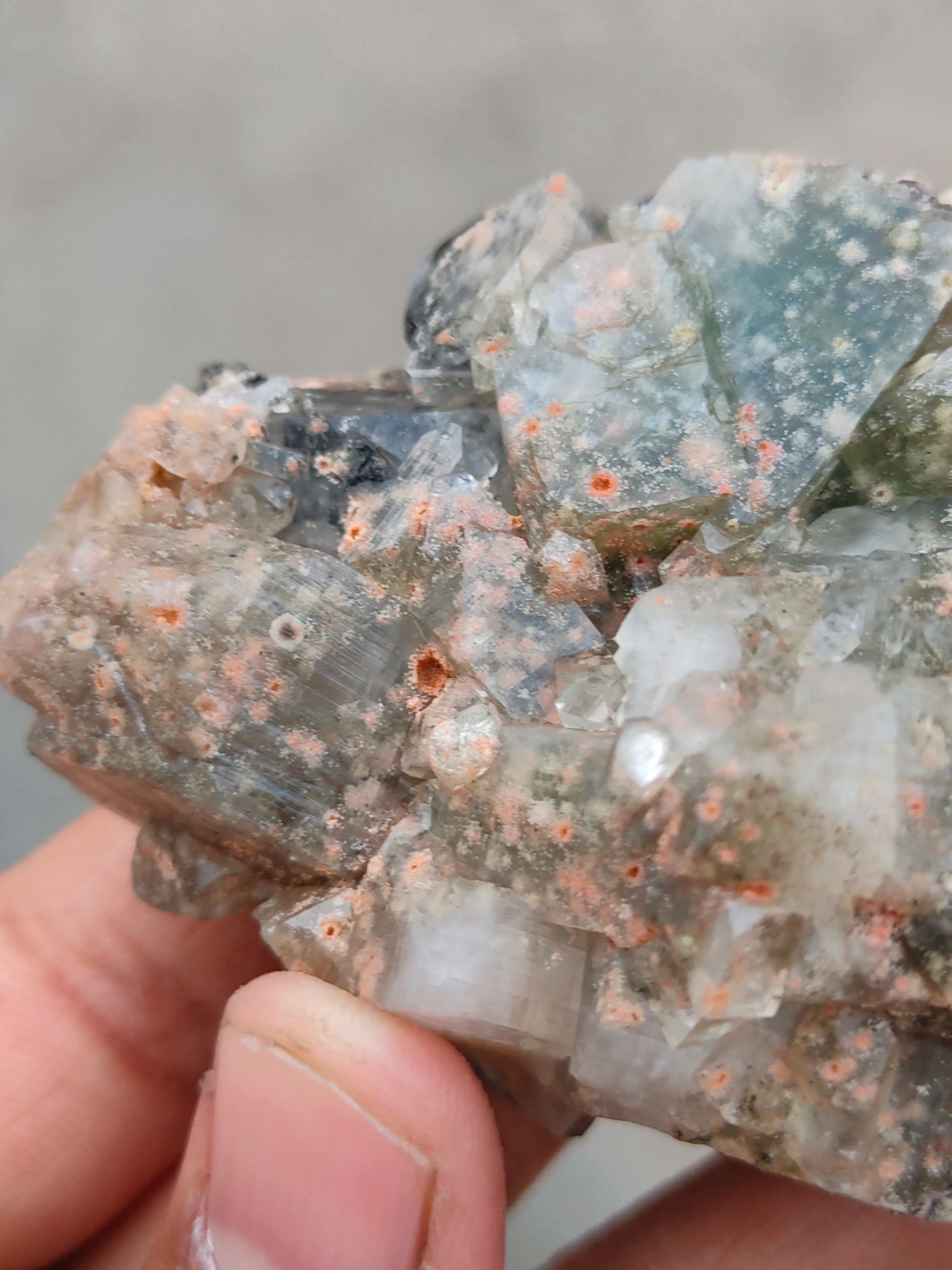 Orange and Green Apophyllite - image 3