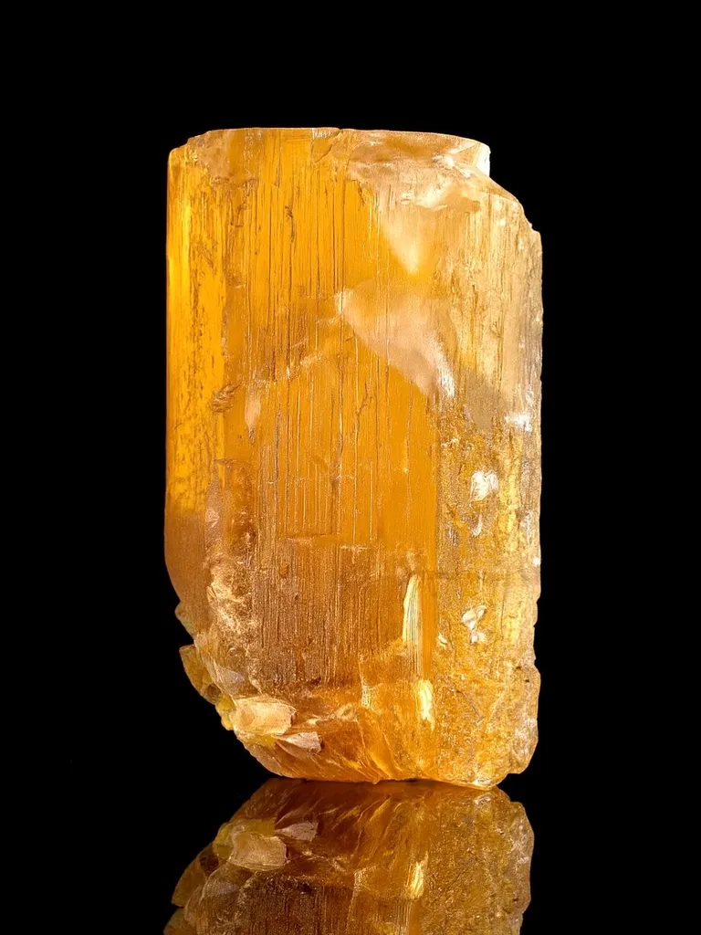 Orange Beryl from Brazil, Marambaia, Minas Gerais image