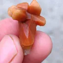 Orange Calcite and Green Calcite Natural Mineral specimenu - image 6