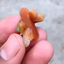 Orange Calcite and Green Calcite Natural Mineral specimenu - image 4