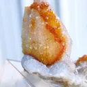 Orange Hematite on Coated Calcite with Druzy Quartz - image 5