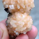 Orange Heulandite Ball with Chalcedony - image 5