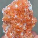 Orange Heulendite On Okenite - image 4