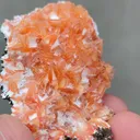 Orange Heulendite On Okenite - image 5