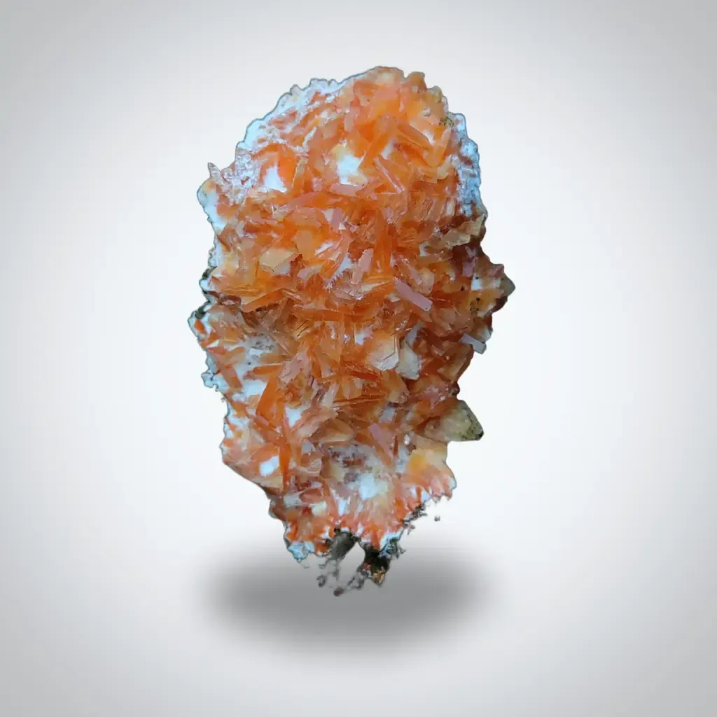 Orange Heulendite On Okenite image
