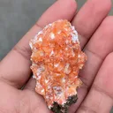 Orange Heulendite On Okenite - image 6