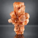 Orange Peach Aragonite Crystals Cluster, Collectors Specimen from Afghanistan - image 3