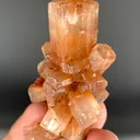 Orange Peach Aragonite Crystals Cluster, Collectors Specimen from Afghanistan - image 7