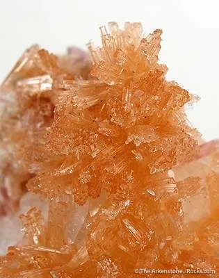 Orange Prehnite on Calcite - image 3