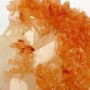 Orange Prehnite on Calcite - image 2