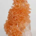 Orange Prehnite on Calcite - image 1