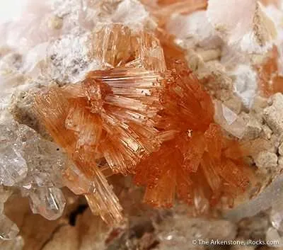 Orange Prehnite With Calcite - image 2