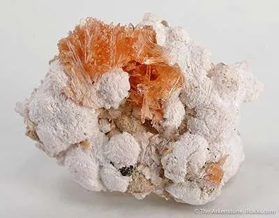 Orange Prehnite With Calcite - image 3