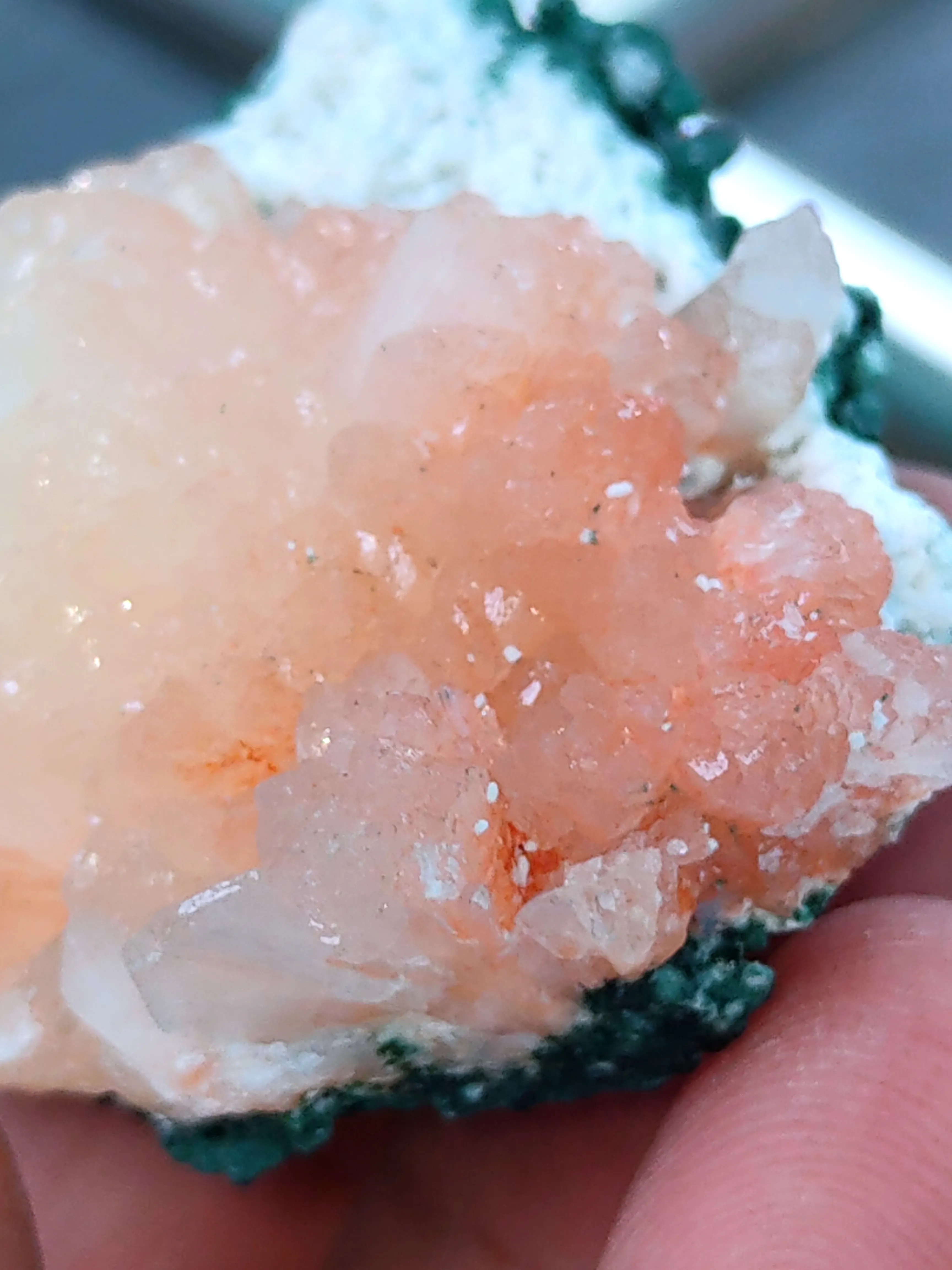 Orange Stilbite With Chalcedony - image 3