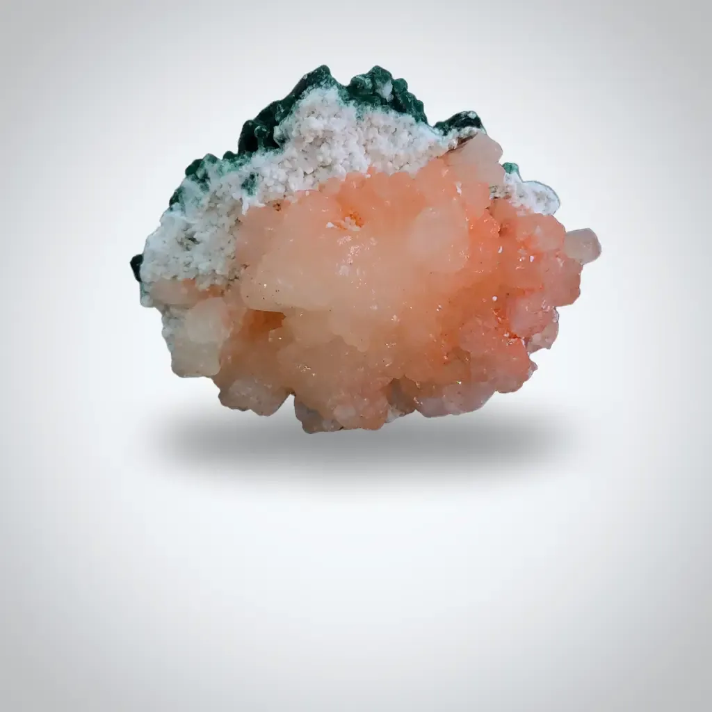 Orange Stilbite With Chalcedony