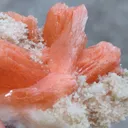 Orange Stilbite With Prehnite. Natural Mineral specimen. - image 5