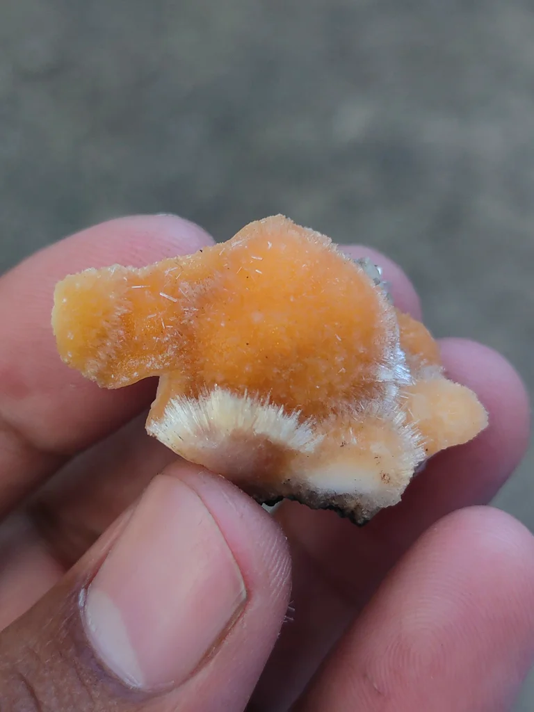 Orange Thomsonite ball from India - image 6