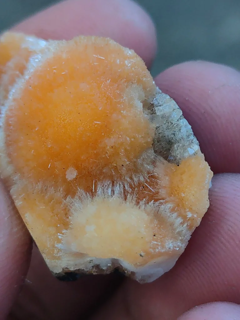 Orange Thomsonite ball from India - image 5