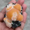Orange Thomsonite balls on Matrix - image 5