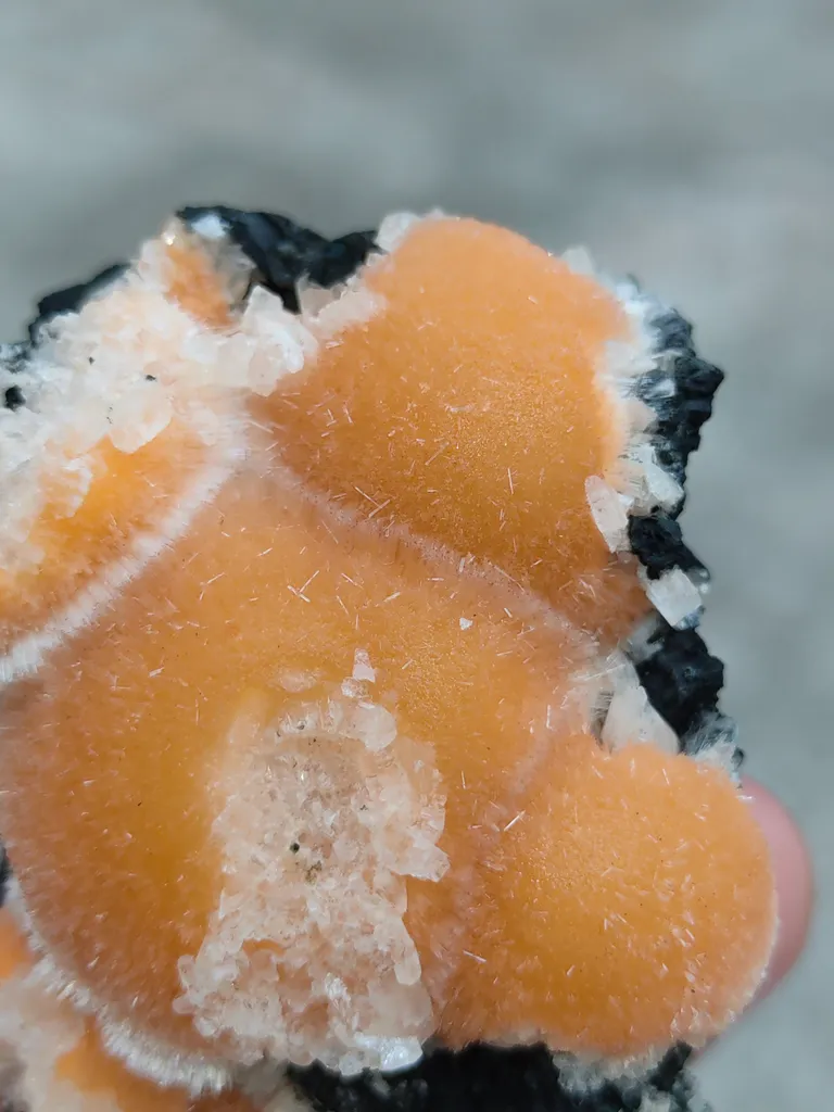 Orange Thomsonite balls on Matrix - image 4