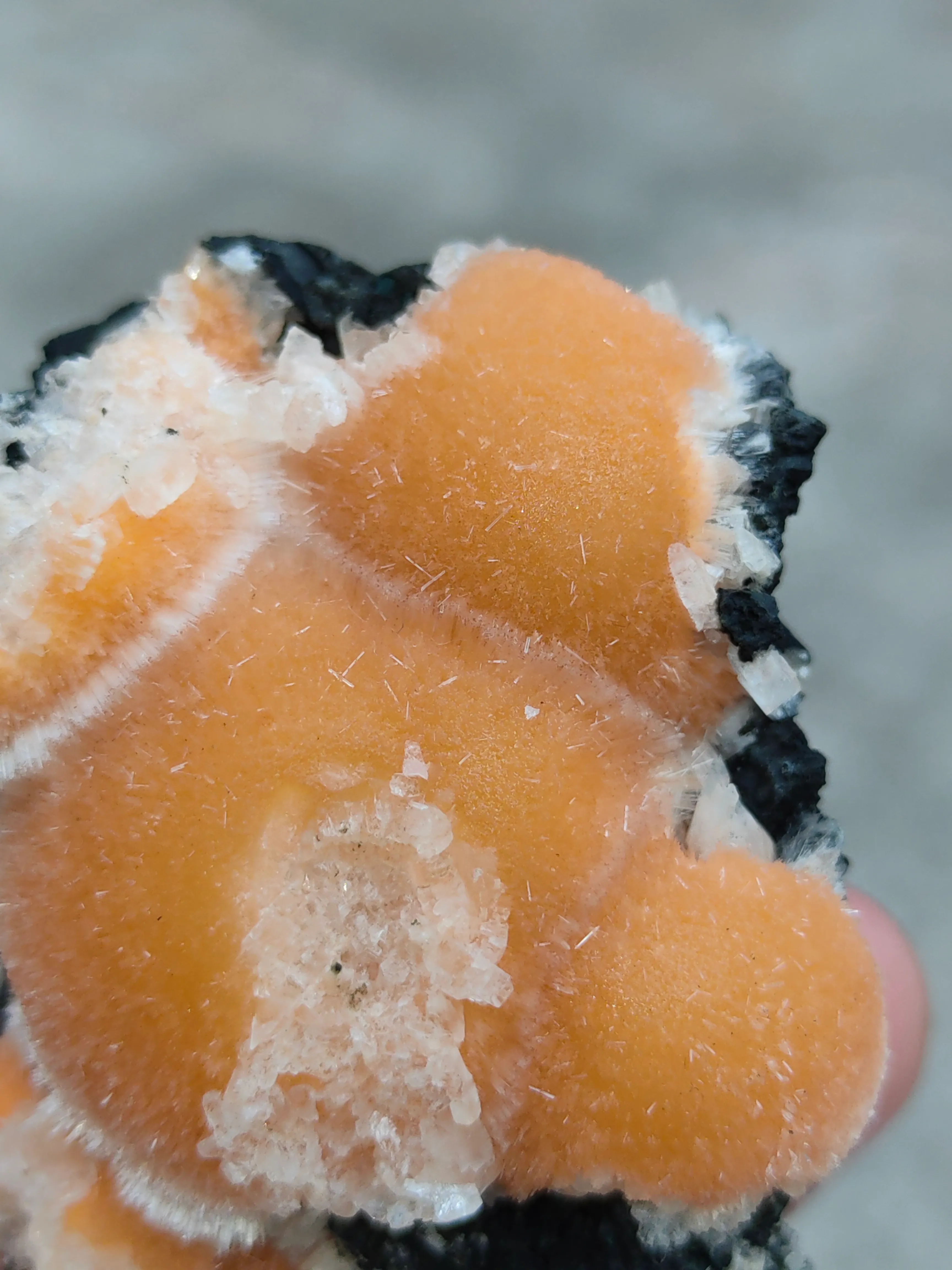 Orange Thomsonite balls on Matrix - image 4