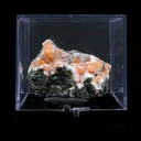 Orange Thomsonite with Mesolite in Perky Box – Rare Indian Zeolite Mineral Specimen from Madhya Pradesh,India - image 4