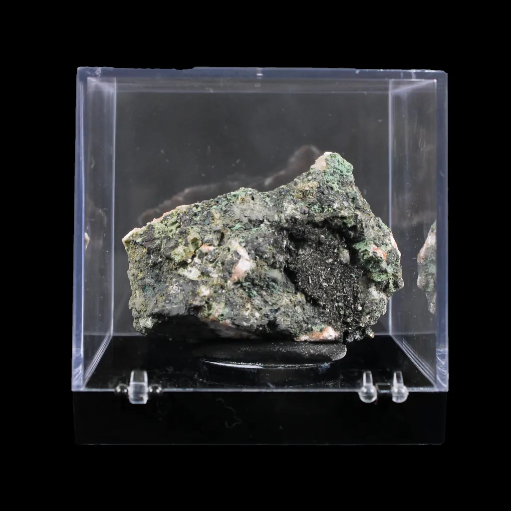 Orange Thomsonite with Mesolite in Perky Box – Rare Indian Zeolite Mineral Specimen from Madhya Pradesh,India - image 6