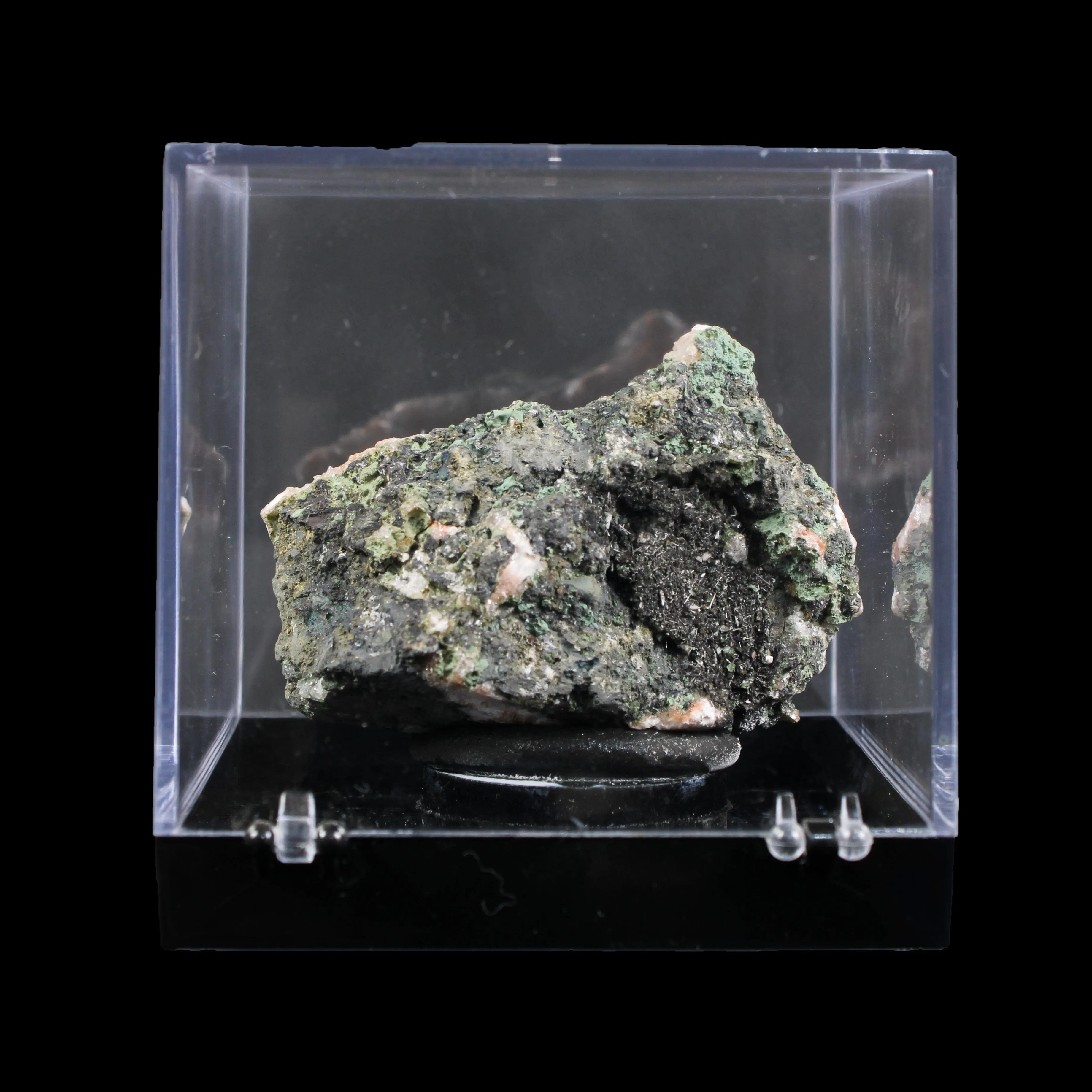 Orange Thomsonite with Mesolite in Perky Box – Rare Indian Zeolite Mineral Specimen from Madhya Pradesh,India - image 6