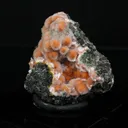 Orange Thomsonite with Mesolite Natural Mineral Specimen from Madhya Pradesh - image 3