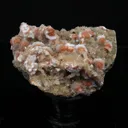 Orange Thomsonite with Mesolite Natural Mineral Specimen from Madhya Pradesh - image 1