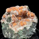 Orange Thomsonite with Mesolite Natural Mineral Specimen from Madhya Pradesh - image 1