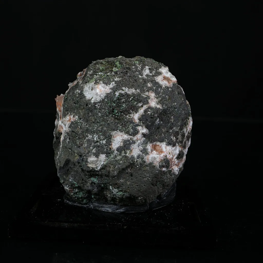 Orange Thomsonite with Mesolite Natural Mineral Specimen from Madhya Pradesh - image 6