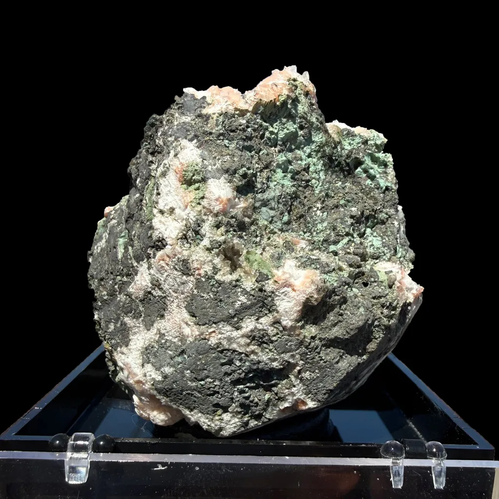 Orange Thomsonite with Mesolite Natural Mineral Specimen from Madhya Pradesh - image 5