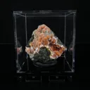Orange Thomsonite with Mesolite Natural Mineral Specimen from Madhya Pradesh - image 4