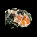 Orange Thomsonite with Mesolite Natural Mineral Specimen from Madhya Pradesh - image 5